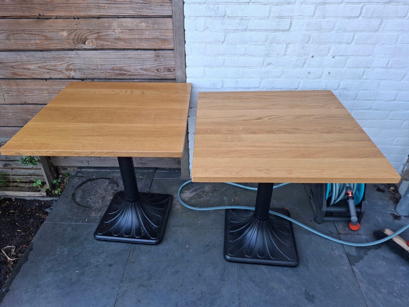 Satelliet Tafels, Gebruikt, 50 tot 100 cm, Eikenhout, 50 tot 100 cm