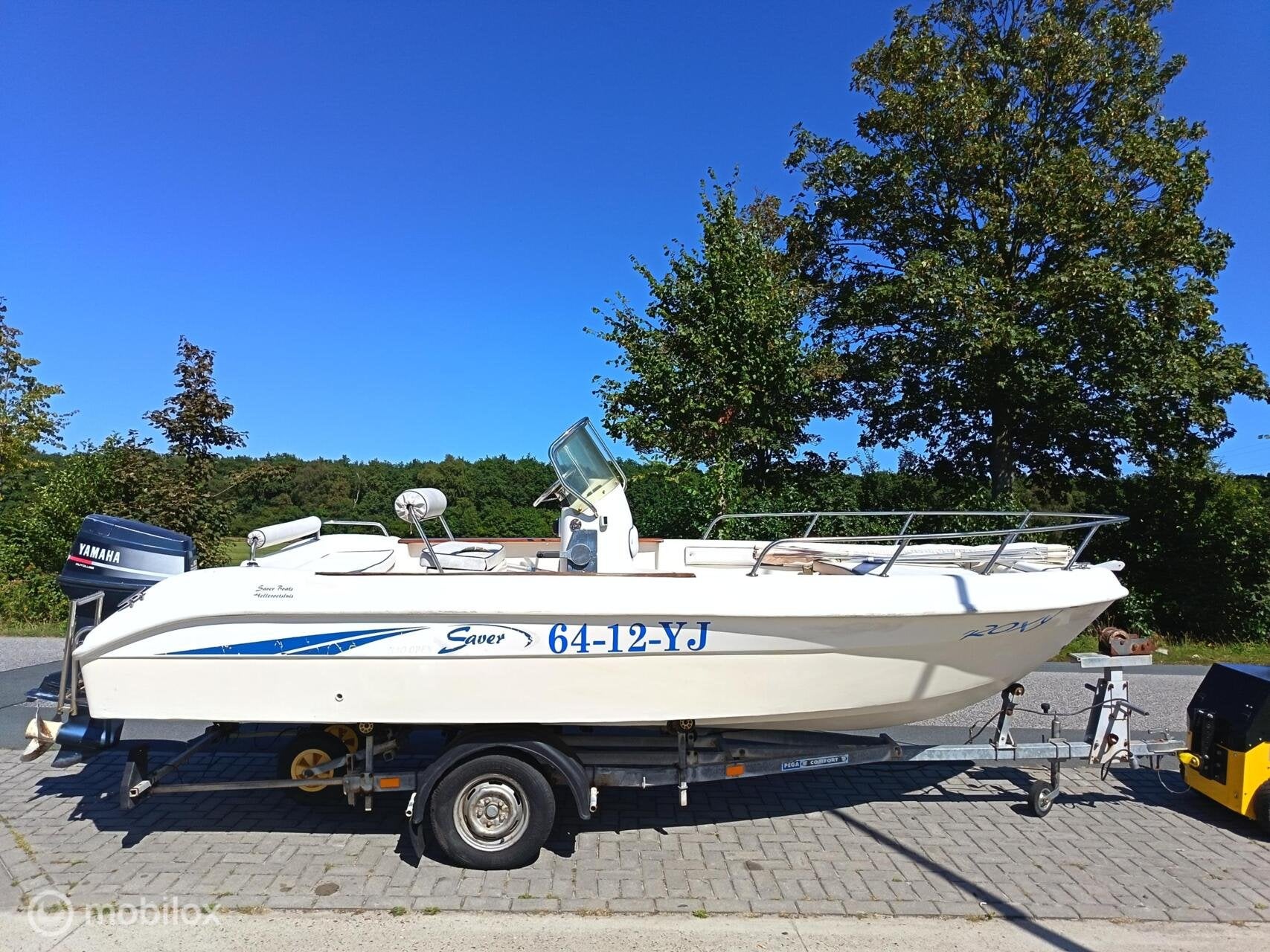 Saver 540 Open met Yamaha 60 pk 2-takt & Pega boottrailer, Gebruikt, Saver 540 open, Saver 540 open, Saver 540 open