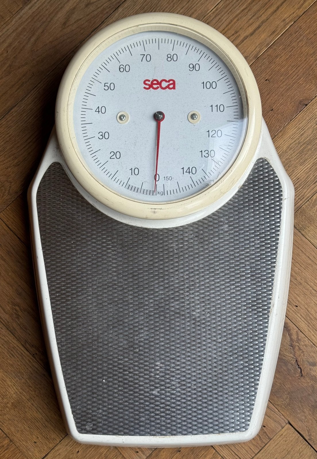 Vintage Seca Weegachaal / Personenweegschaal Model 761, Ophalen, Gebruikt