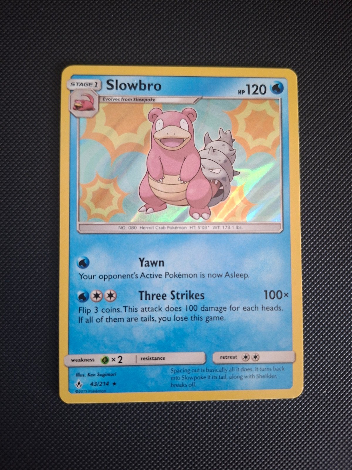 Slowbro Holo Unbroken Bonds, Ophalen of Verzenden, Nieuw, Losse kaart, Foil