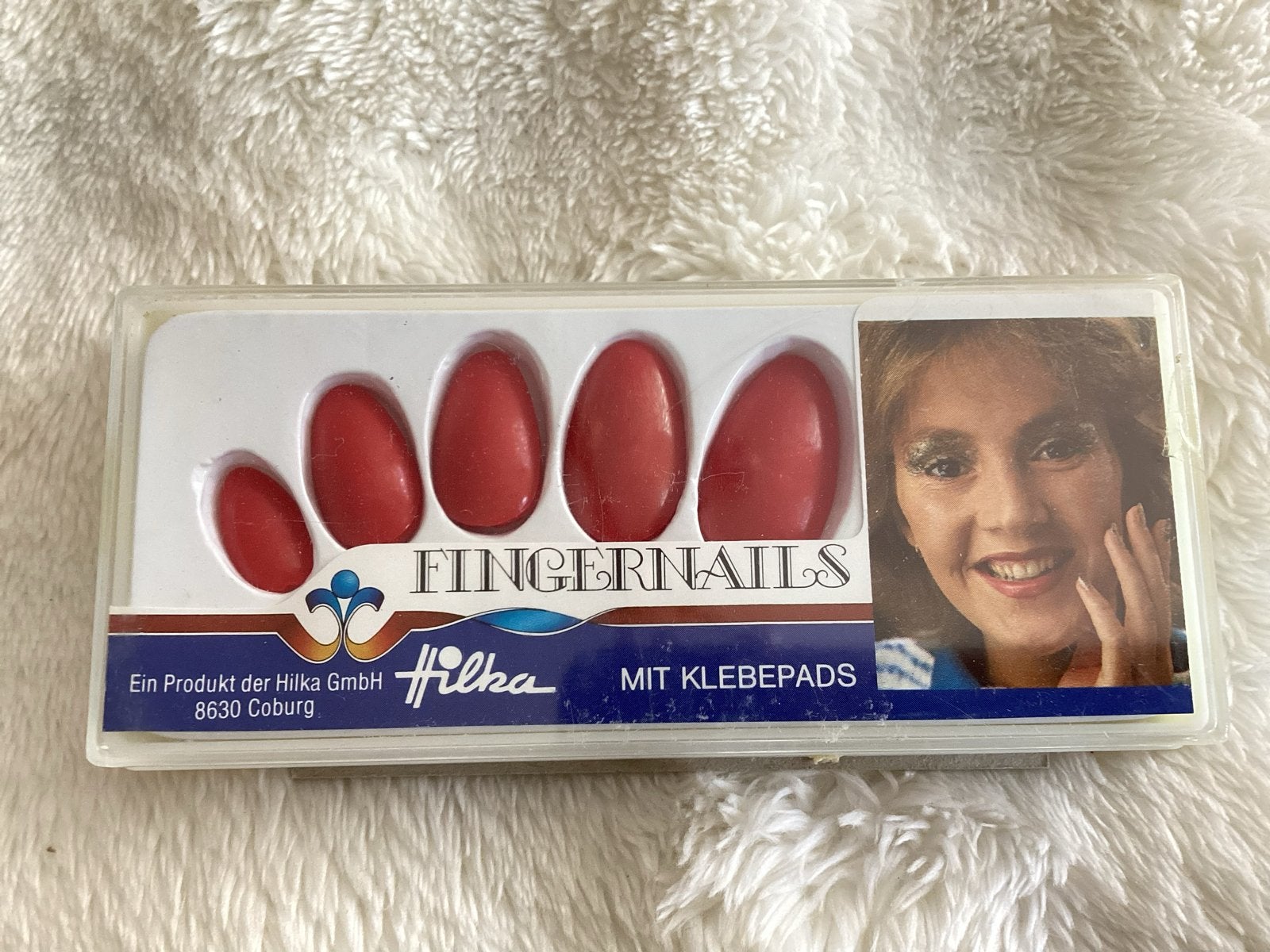 Vintage Nepnagels, Hilka, Ophalen of Verzenden, Rood, Handen en Nagels