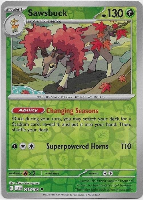 Temporal Forces,  Sawsbuck [reverse] 17/162, Verzenden, Nieuw, Losse kaart