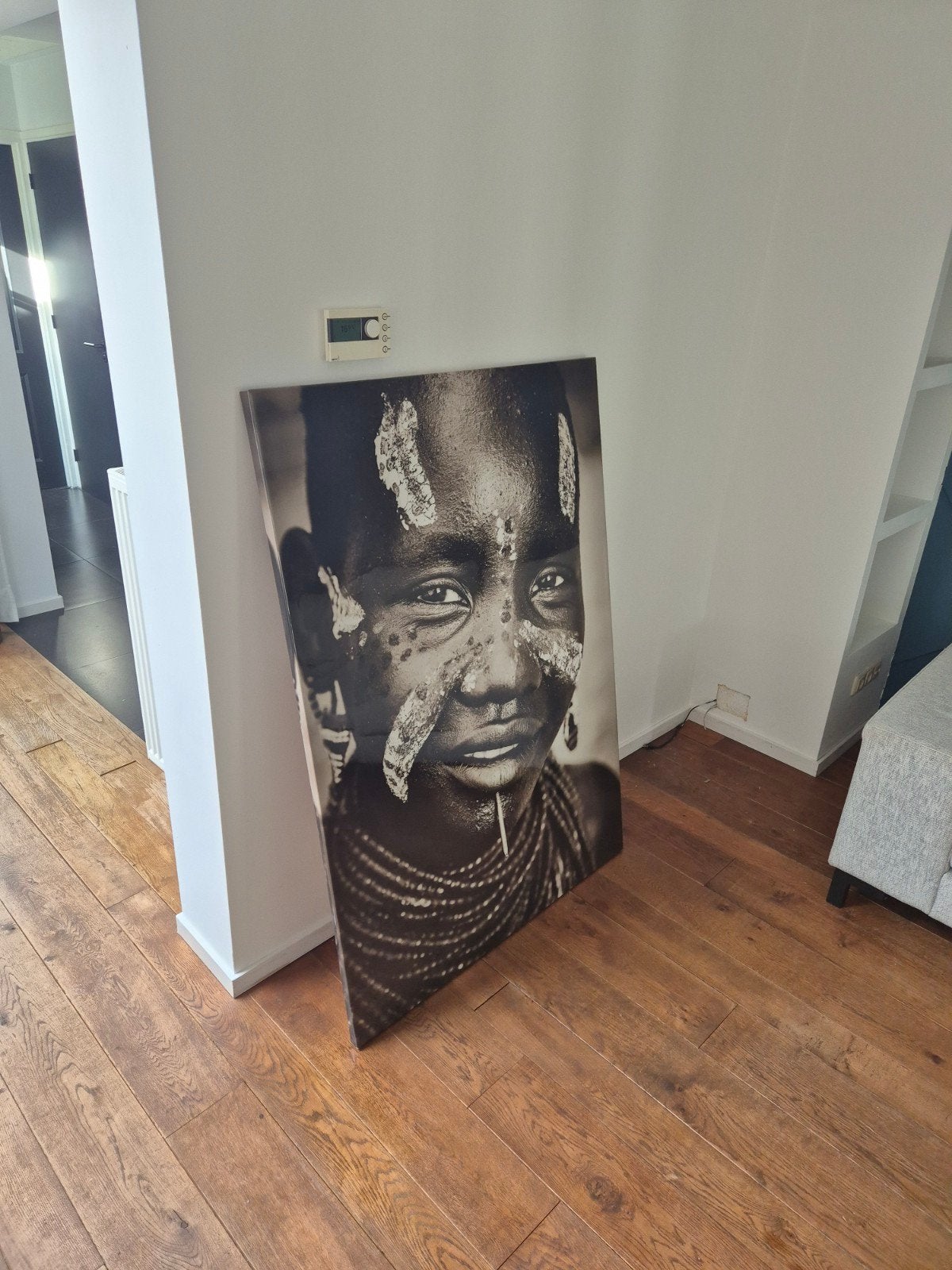Prachtige Afrikaanse portretfoto op canvas, Ophalen of Verzenden, Foto, Fotografie