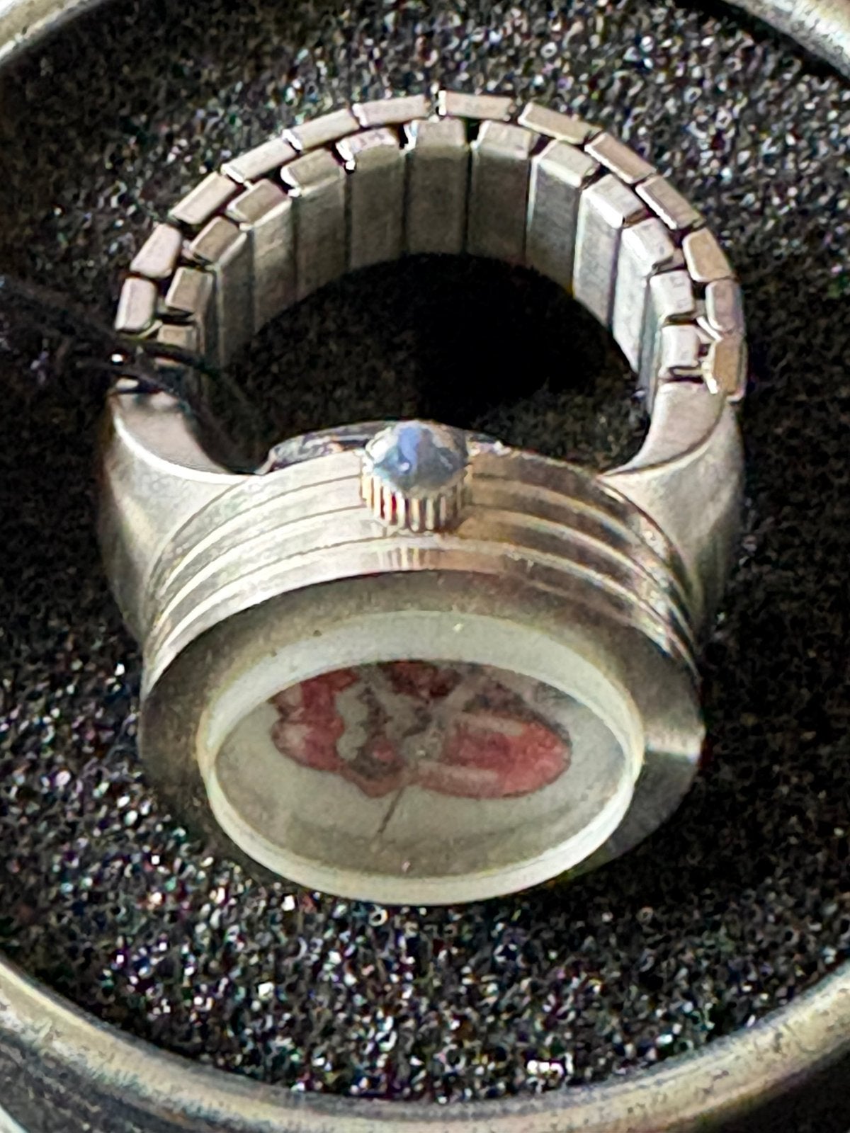 Rolling Stones “Hot Lips” Ring Watch 2002-2006 in box, Ophalen of Verzenden, Nieuw