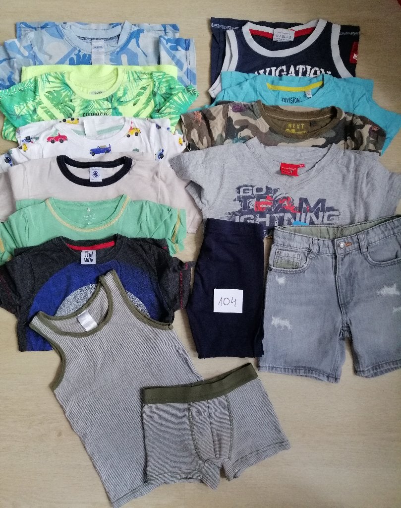 Kinderkleertjes pakket #1-  Jongen – maat: 104, Ophalen of Verzenden, Gebruikt, Jongen, Overige typen