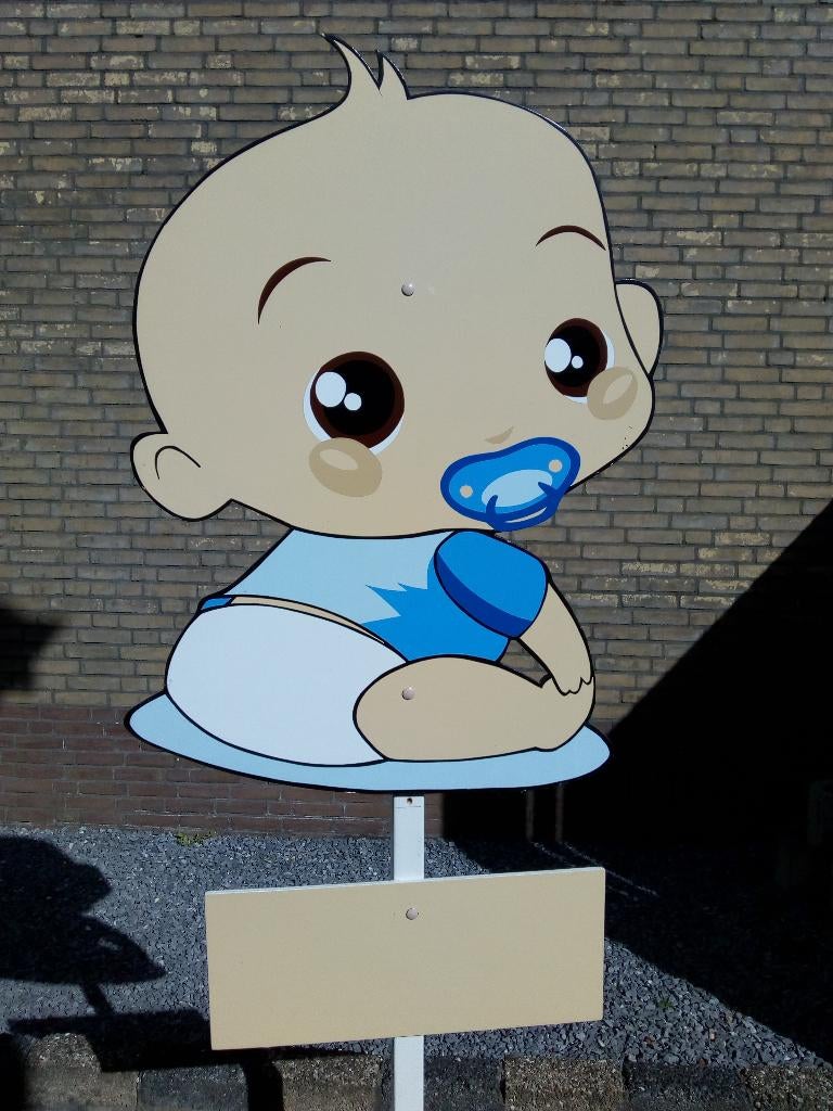 Babybordverhuur westervoort, jongen twinkel geboortebord., Ophalen, Nieuw, Geboortebord