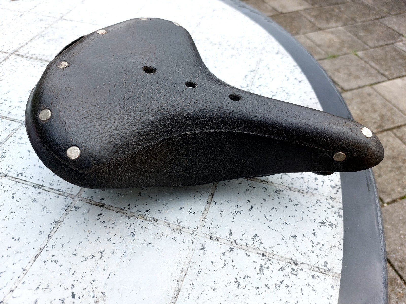 Brooks zadel, Fietsen en Brommers, Fietsonderdelen, Ophalen, Gebruikt, Leer, Brooks