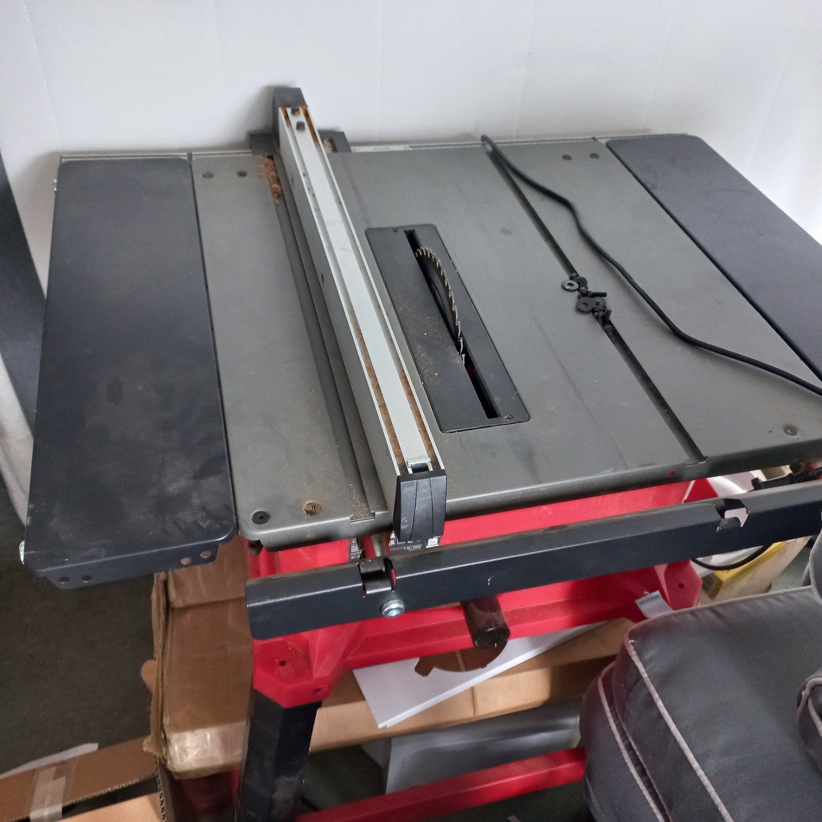 zaagtafel einhell, Ophalen
