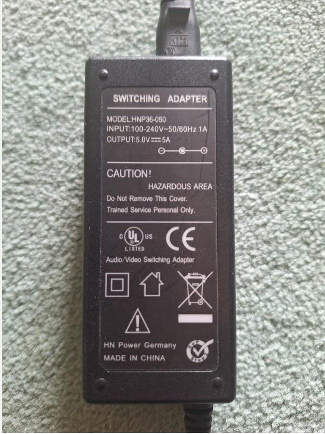 Schakeladapter 5V 5A Voeding HNP36-050, Ophalen of Verzenden, Nieuw