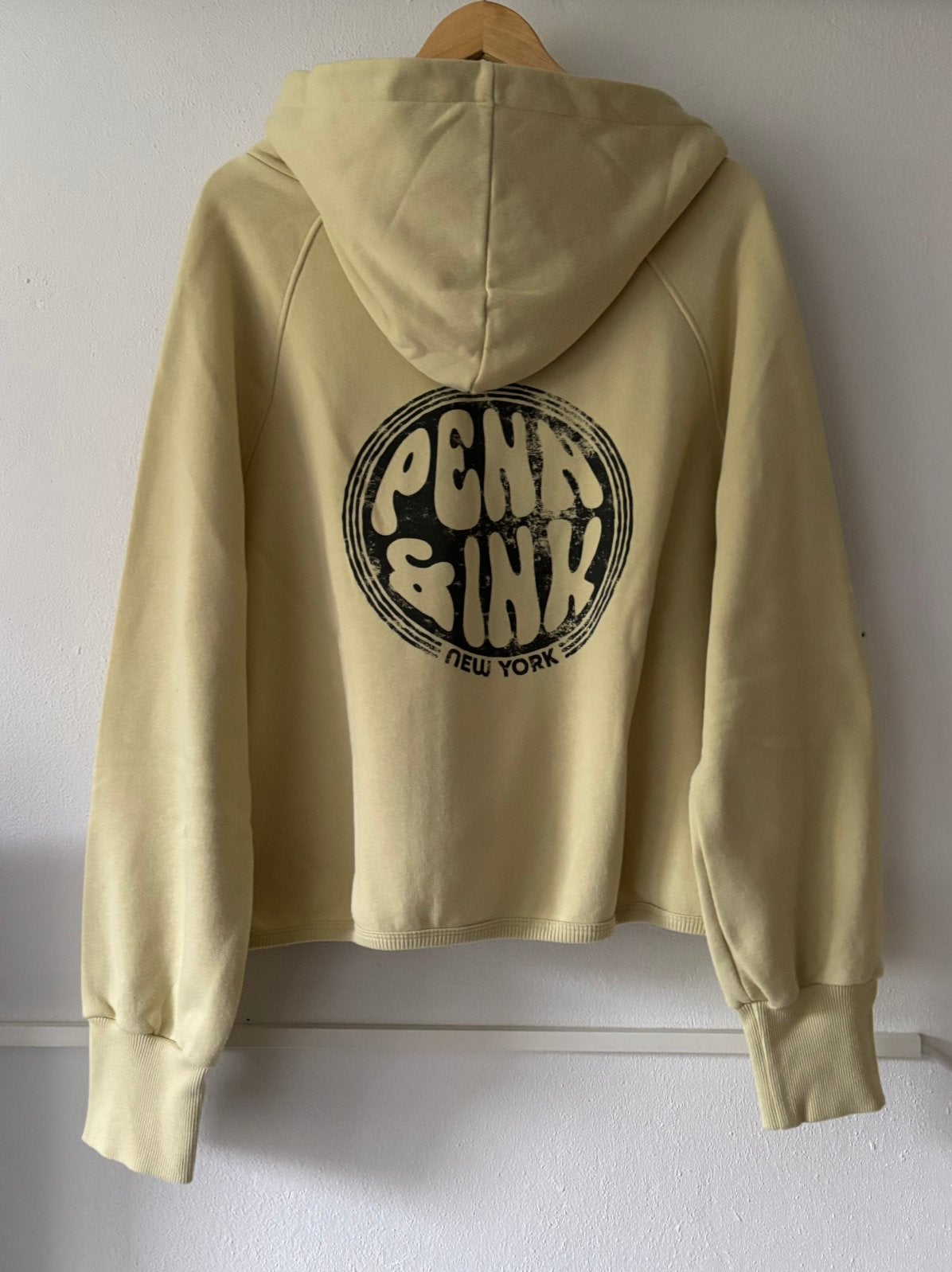 PENN & INK | sweater hoodie | maat XXL 2XL, Verzenden, Zo goed als nieuw, Maat 46/48 (XL) of groter, Geel