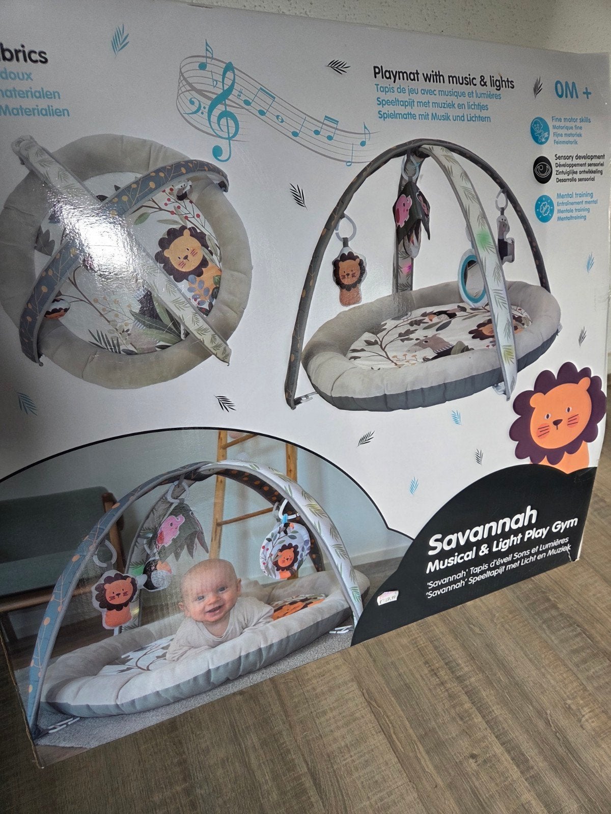 Bo Jungle Savannah Musical & Light Play Gym / Babygym, Ophalen of Verzenden, Gebruikt