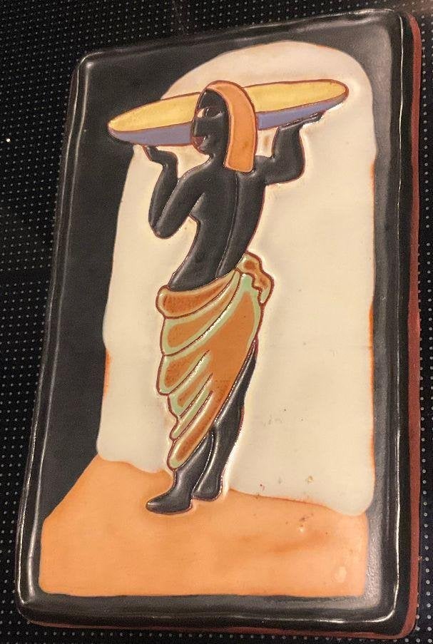 Vintage Tegeltje van GAMMA Sierkunst Atelier - 1953/1959, Ophalen, Gebruikt, Steen/keramiek, Wandtegel