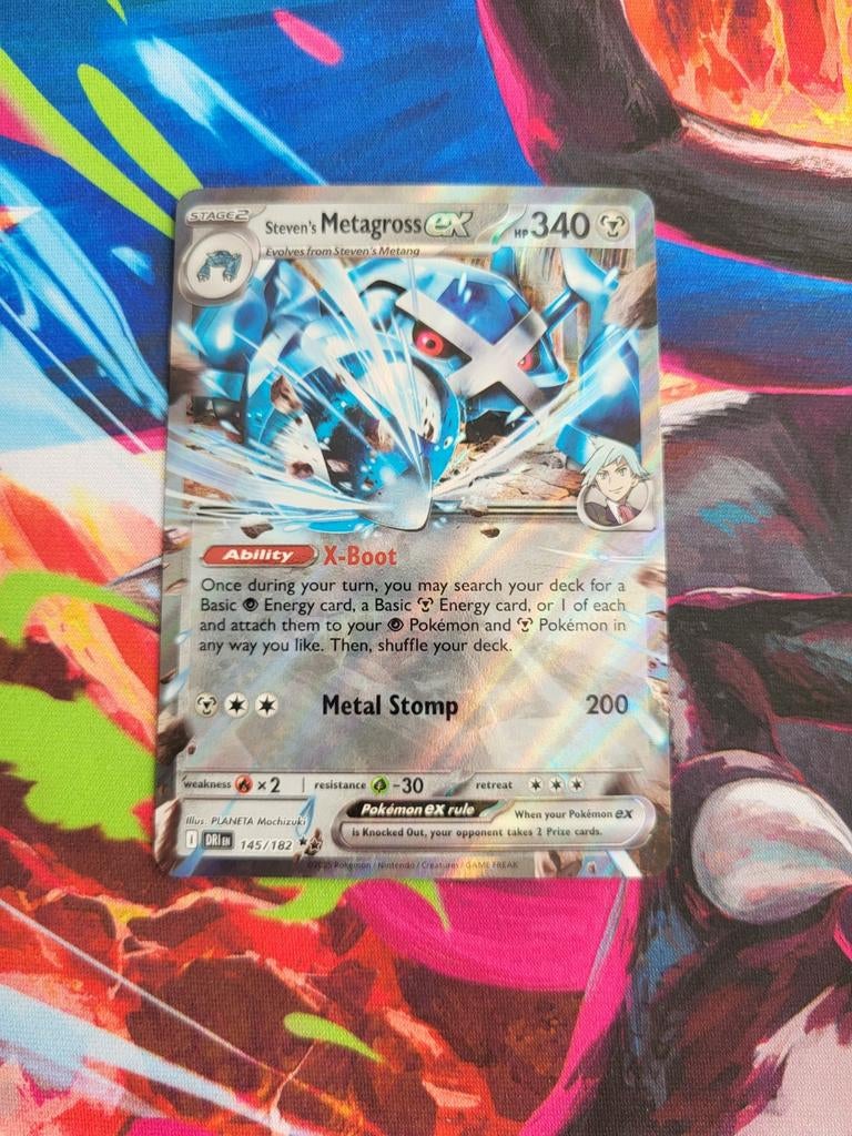 Steven's Metagross EX - Destined Rivals #145/182, Ophalen of Verzenden, Zo goed als nieuw