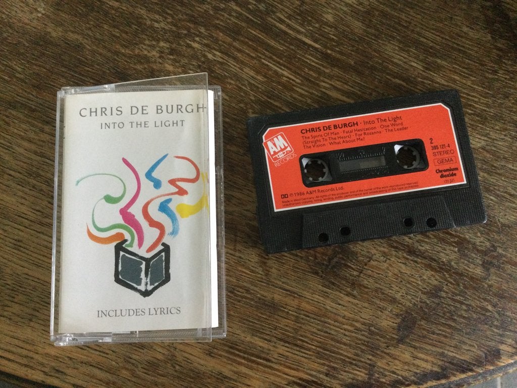 Cassettebandje Chris de Burgh, Into the light, origineel, Cd's en Dvd's, Cassettebandjes, 1 bandje, Ophalen of Verzenden, Zo goed als nieuw