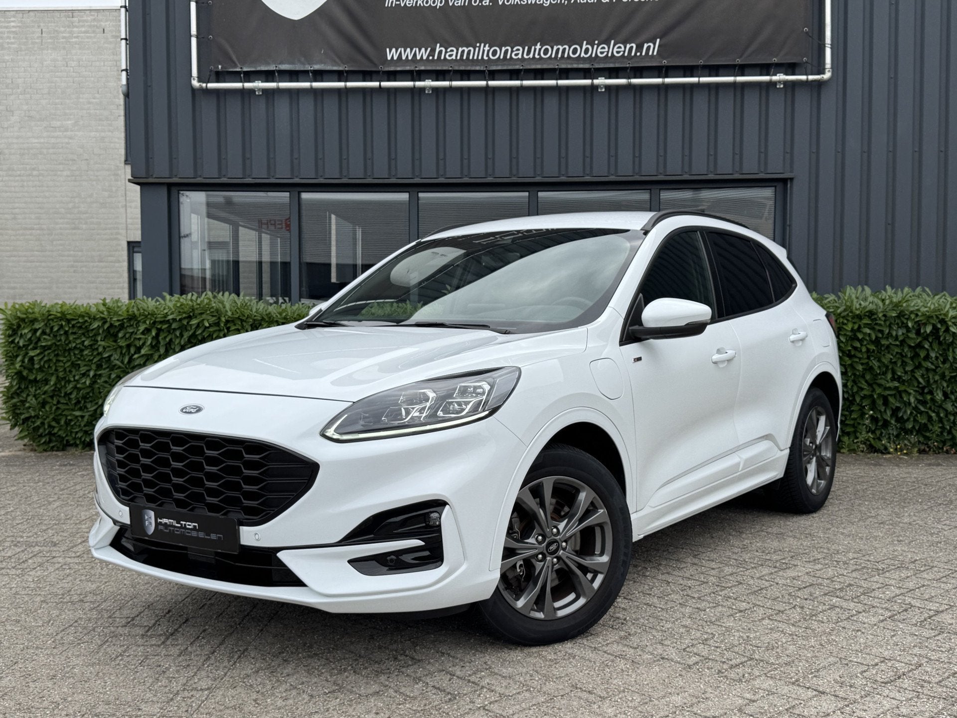 Ford Kuga 2.5 PHEV ST-Line (bj 2021, automaat), Auto's, Dealer onderhouden, Gebruikt, 4 cilinders, Wit