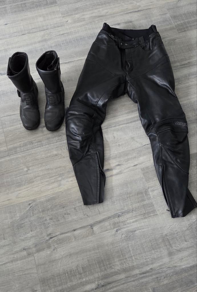 Motorbroek en laarzen, Motoren, Ophalen, Tweedehands, Broek | leer, MQP