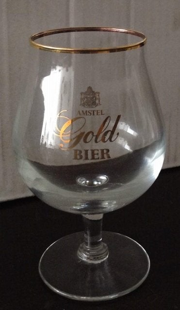 Glas - Amstel Gold Bier, Verzamelen, Glas en Borrelglaasjes, Ophalen of Verzenden, Zo goed als nieuw, Bierglas