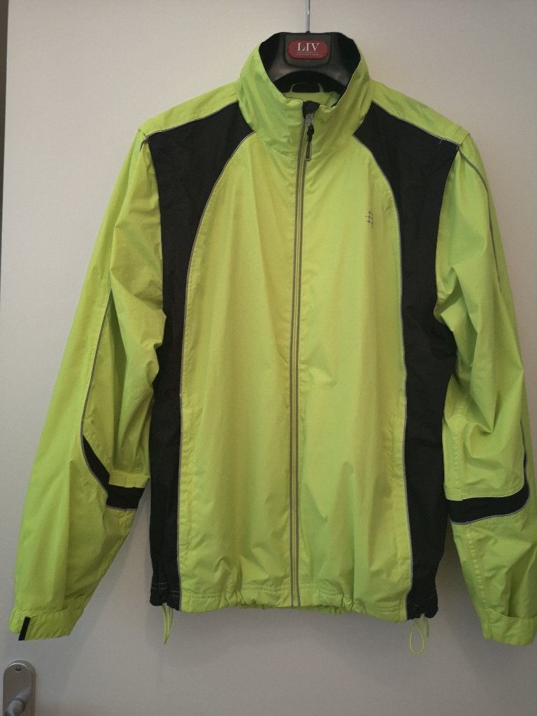hardloopjack heren, Ophalen, Maat 52/54 (L), Geel, Zo goed als nieuw