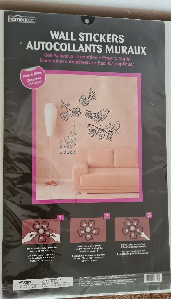 Wall sticker splinternieuw, Zwart, Nieuw, Ophalen of Verzenden, Overige typen