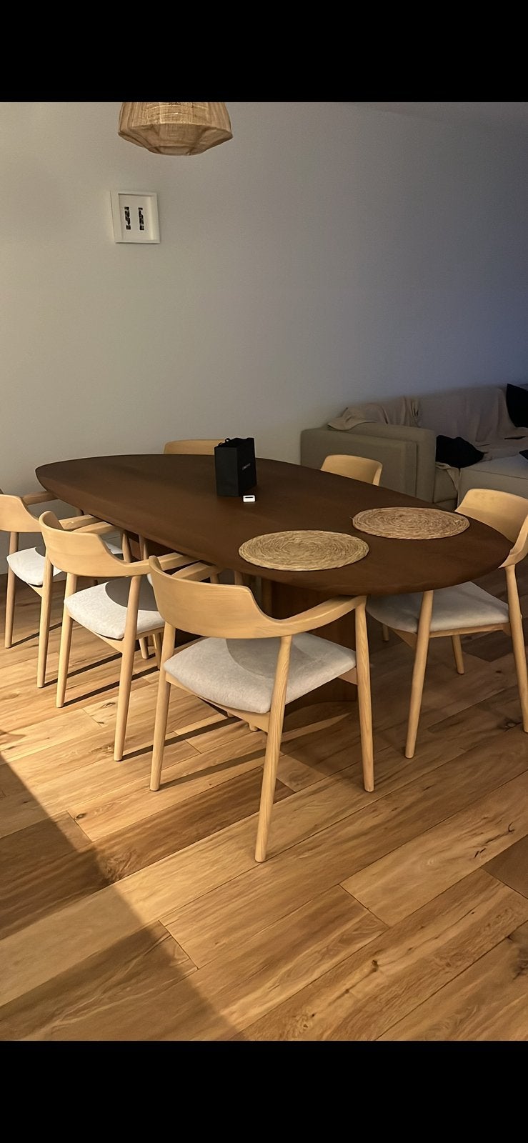 Japandi scandinavian style eetkamerstoel 6 stuks, Ophalen, Zo goed als nieuw, Vijf, Zes of meer stoelen