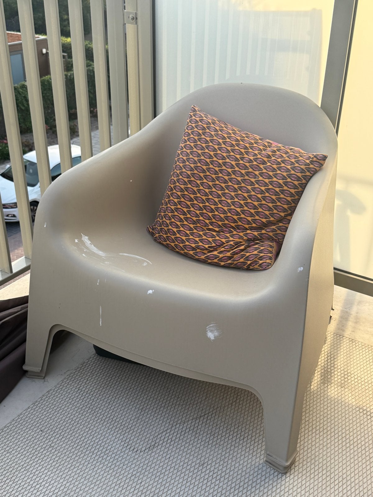 2x Beige Kuipstoel IKEA - Gebruikt, Ophalen, Kunststof, Gebruikt, Twee