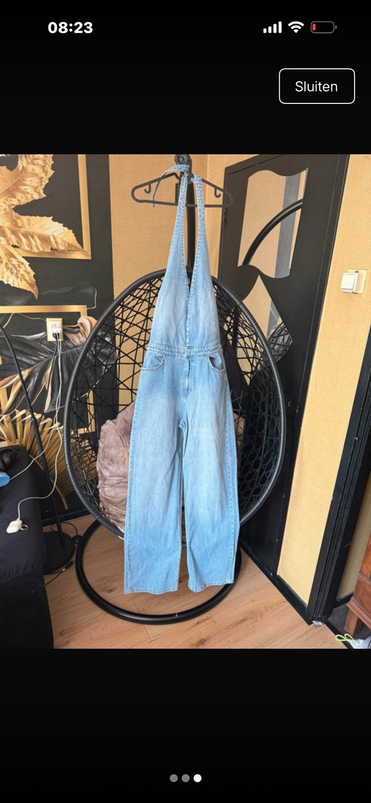 Spijker jumpsuit, Ophalen of Verzenden, Zo goed als nieuw, Blauw