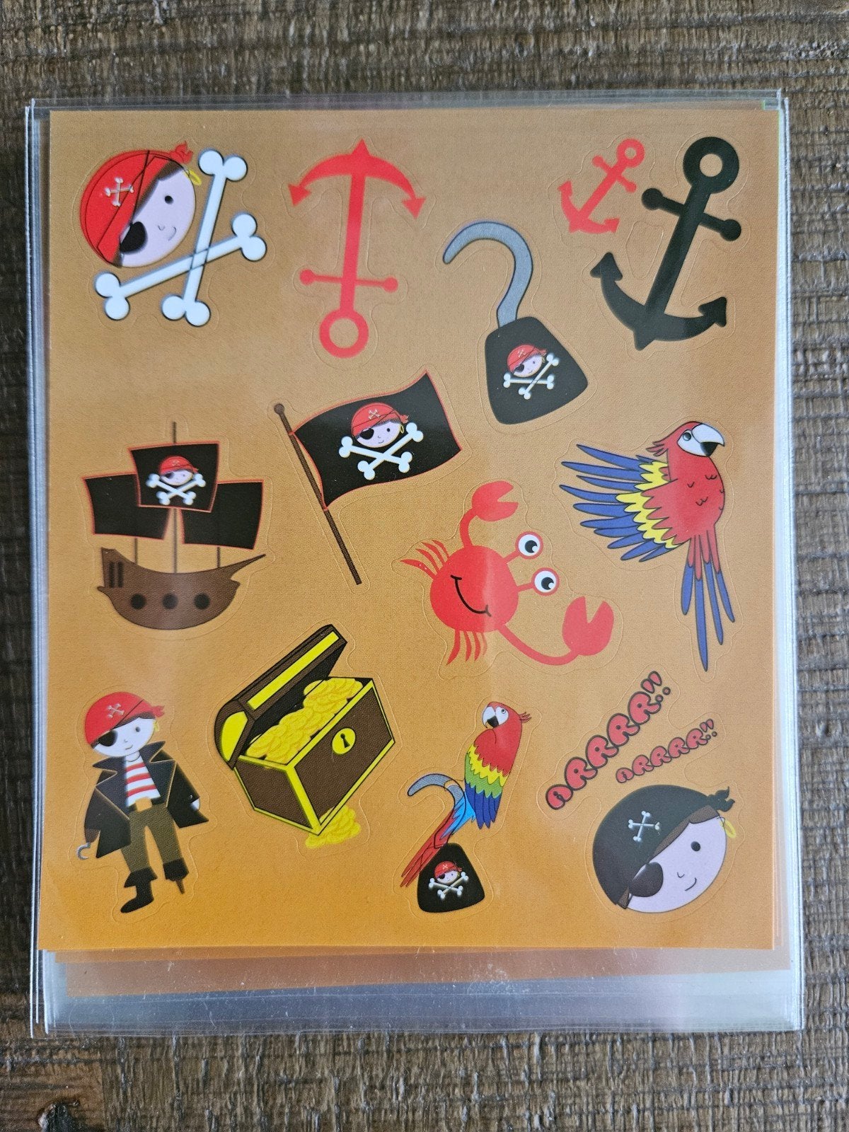 20 Velletjes piratenstickers - Leuk voor kinderfeestjes!, Ophalen of Verzenden, Nieuw, Overige typen