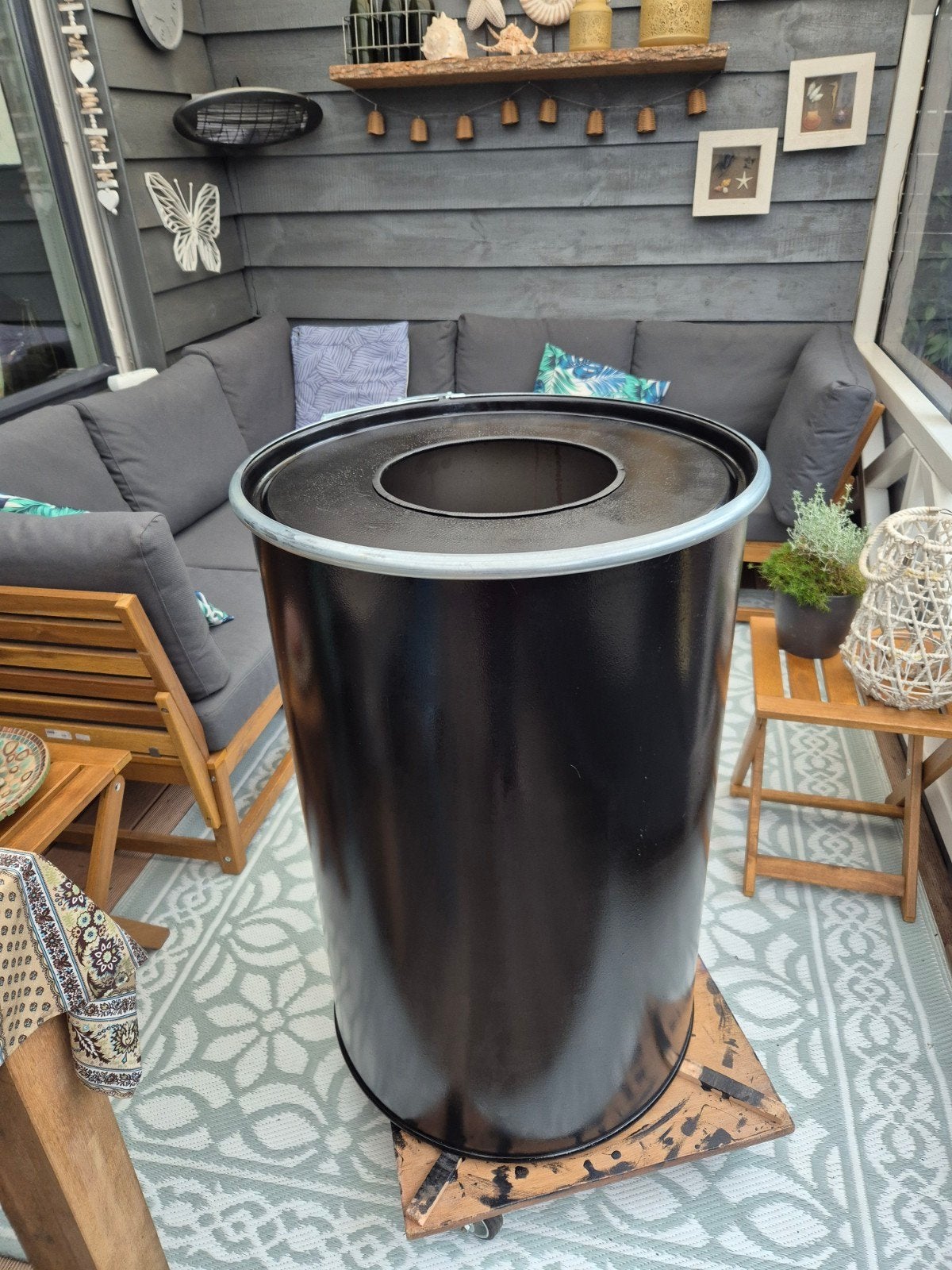 Industriële afvalbak, Huis en Inrichting, Woonaccessoires | Prullenbakken, 40 liter of meer, Ophalen, Nieuw, Metaal