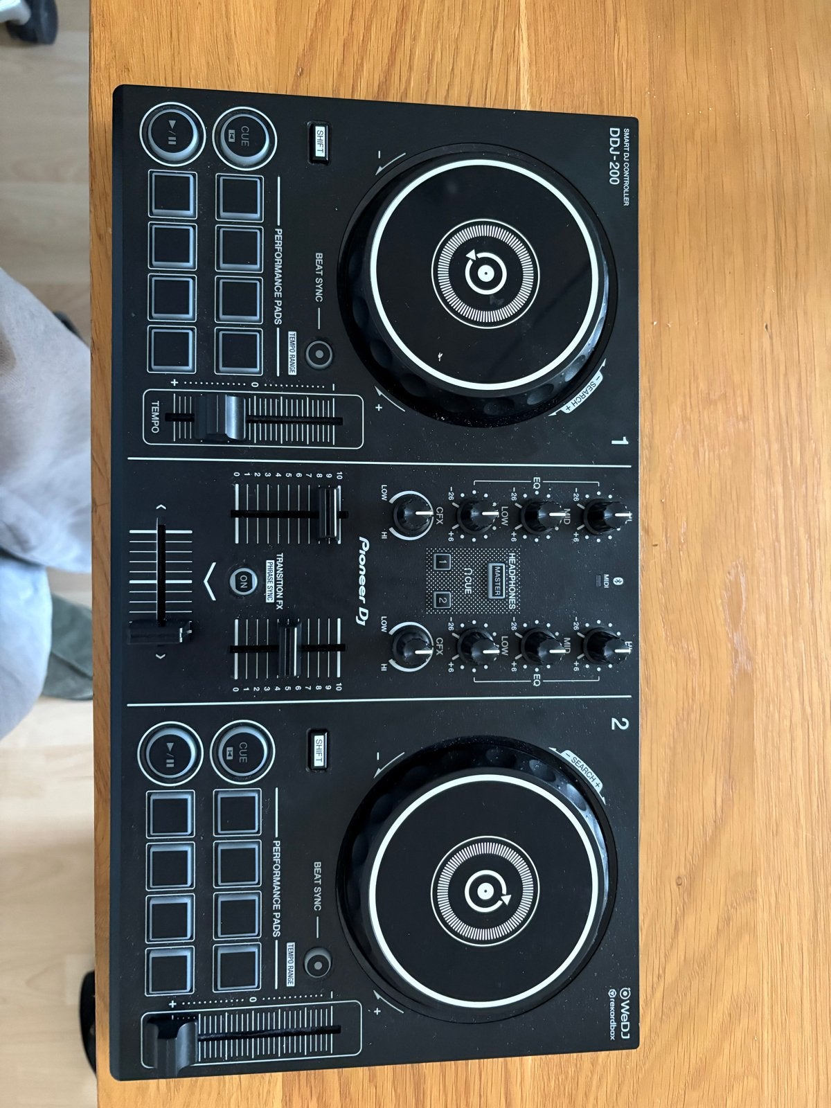 Pioneer DJ DDJ-200 DJ-controller met Logitech speakers, Muziek en Instrumenten, Ophalen of Verzenden, Zo goed als nieuw, Dj-set