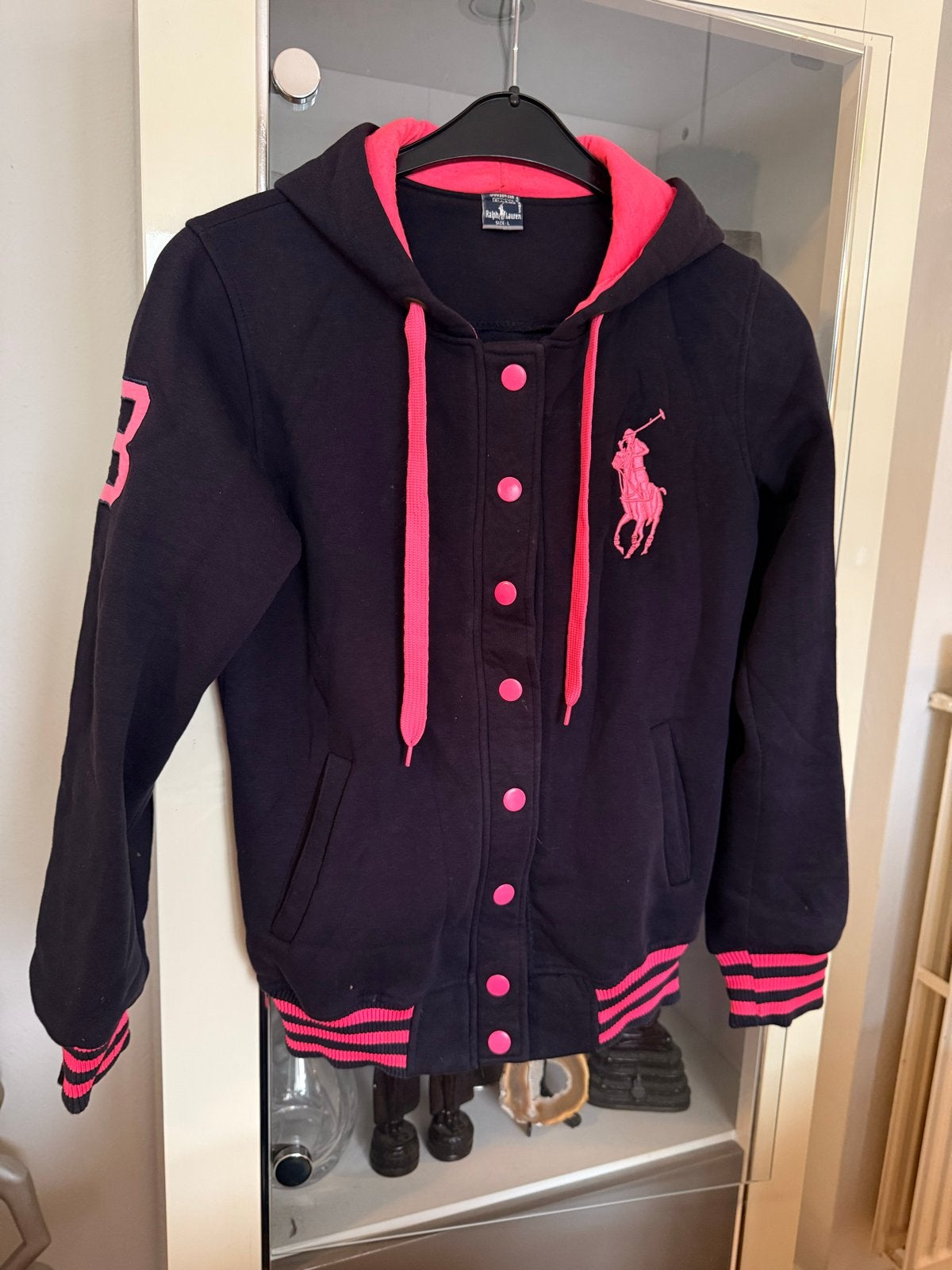 Ralph Lauren varsity jacket - Maat L, Ophalen of Verzenden, Zo goed als nieuw, Maat 42/44 (L), Blauw