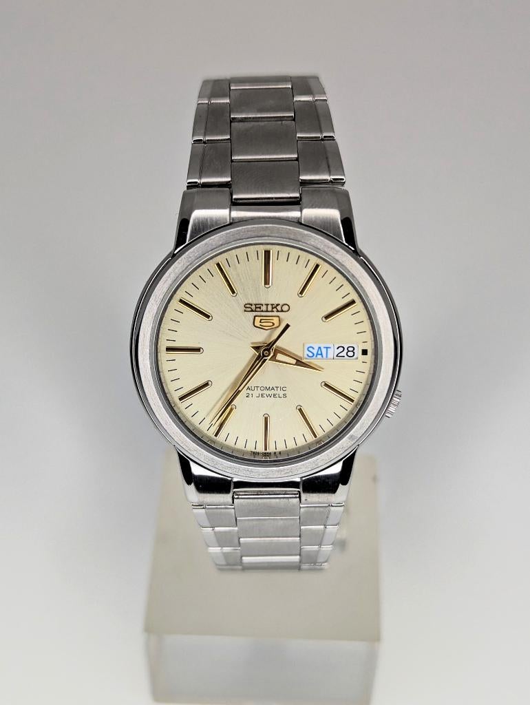 Seiko 5 Automatic – 7S26-01V0 – Nieuwstaat, Staal, Polshorloge, Ophalen of Verzenden, Zo goed als nieuw