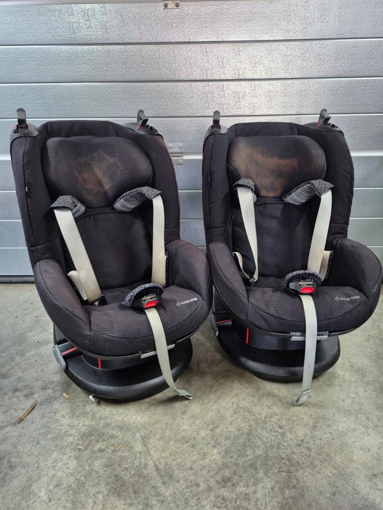 2x maxi cosi tobi blackgrid 2 autostoel, Ophalen, Gebruikt, Kinderwagen of Buggy