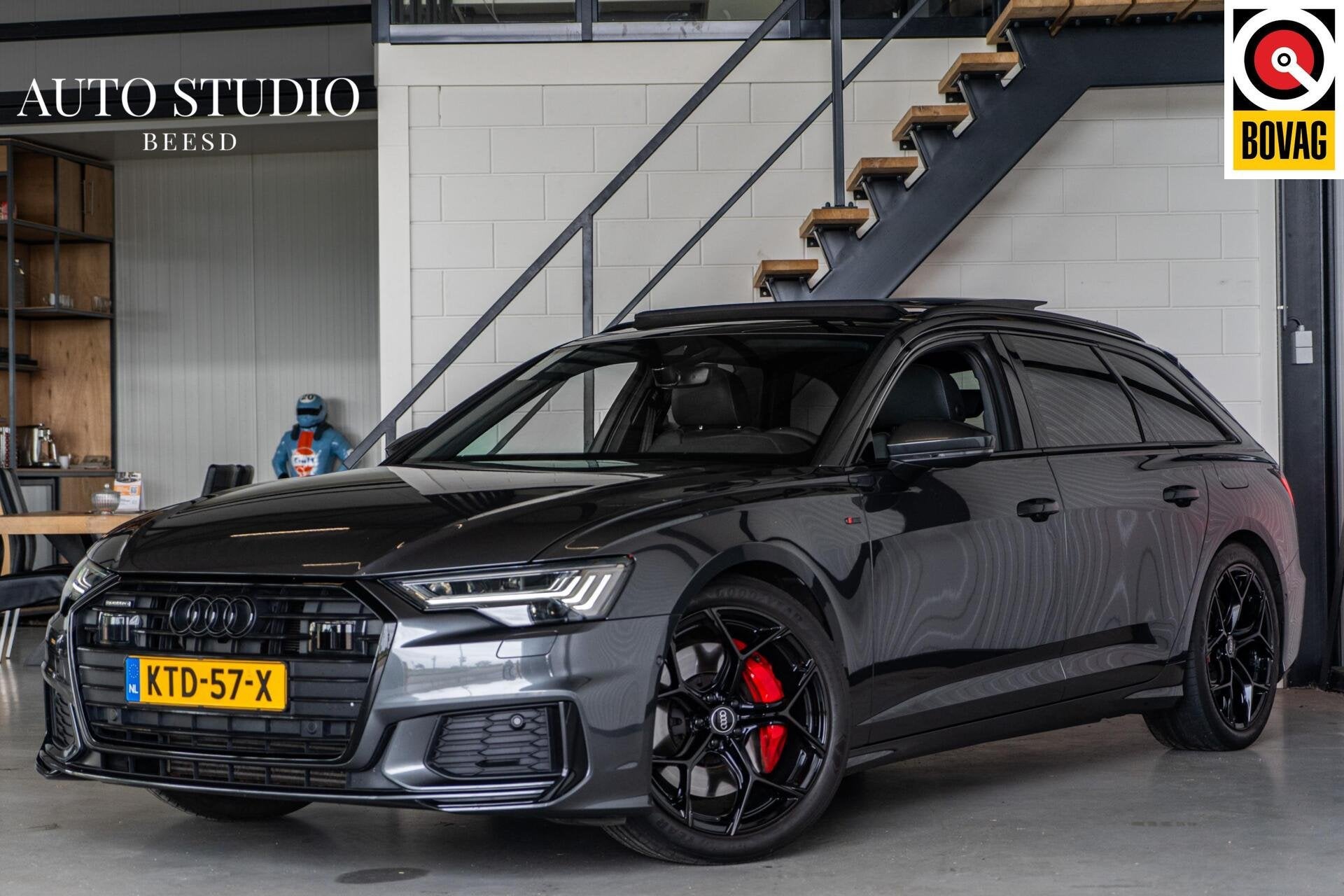 Audi A6 Avant 55 TFSI e quattro Competition S-line 367 pk |, Gebruikt, 4 cilinders, Leder en Stof, Plug-in hybride