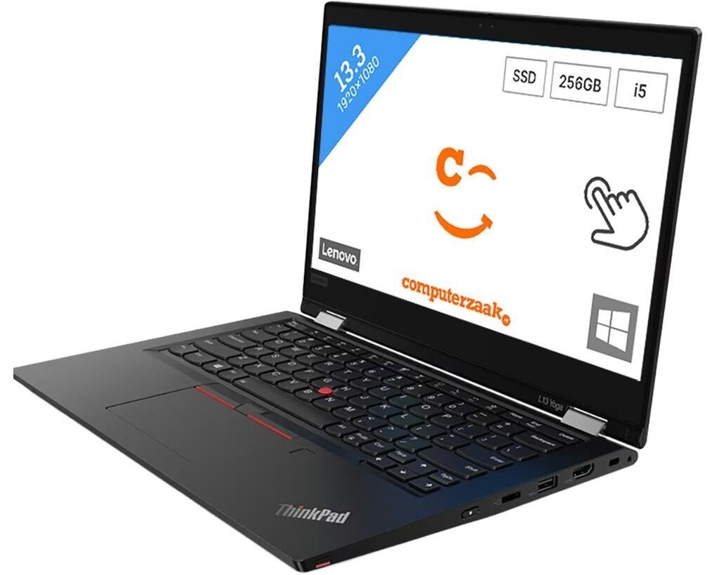Lenovo ThinkPad L13 Yoga Gen 2/Intel Core i5/16GB/256GB SSD, 256 GB, 2 tot 3 Ghz, Qwerty, 13 inch