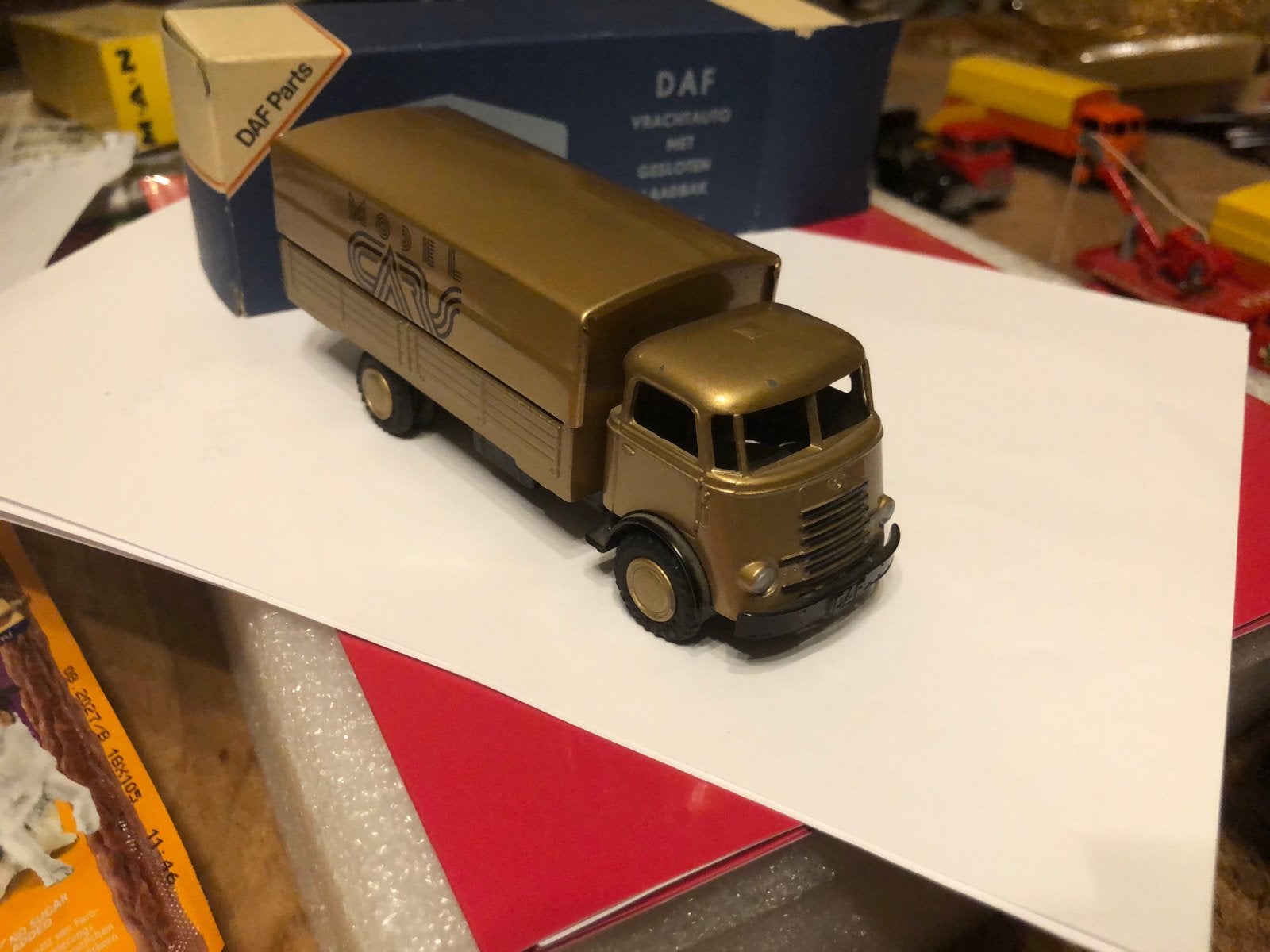 DAF 7 STREEPER.van.MODELCARS LION TOYS MEI maand 15% KORTING, Ophalen of Verzenden, Zo goed als nieuw, Bus of Vrachtwagen, Lion Toys