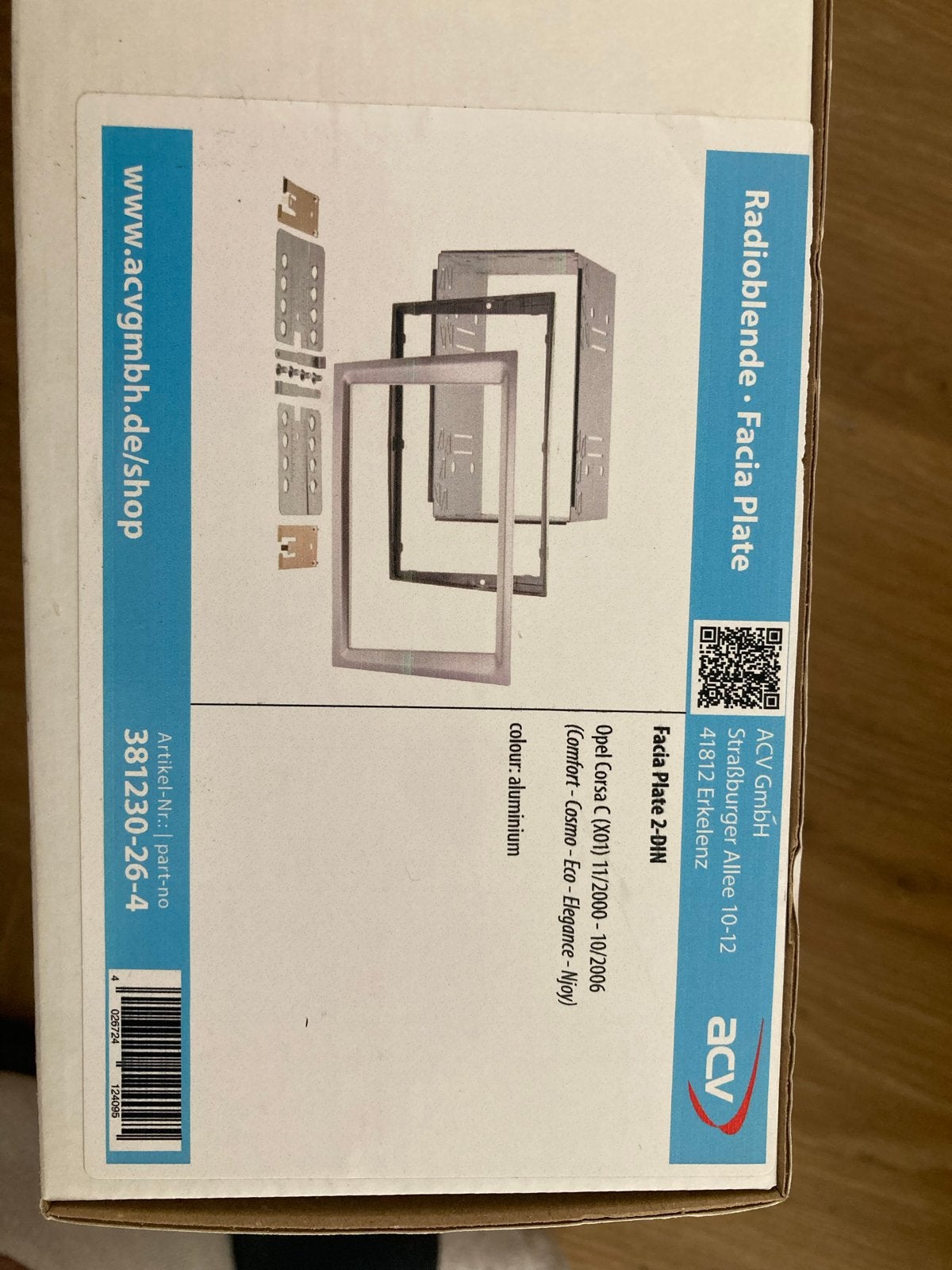 Radio inbouwframe Opel Corsa C (2-DIN) - Nieuw, Ophalen of Verzenden, Nieuw