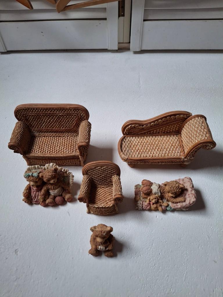 Beertjes Set - Bankjes en Beertjes, Verzamelen, Ophalen of Verzenden, Zo goed als nieuw, Stoffen beer, Overige merken