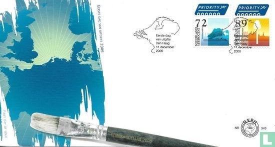 FDC E543 Binnen en buiten Europa priority 2006 onbeschreven, Ophalen of Verzenden, Europa