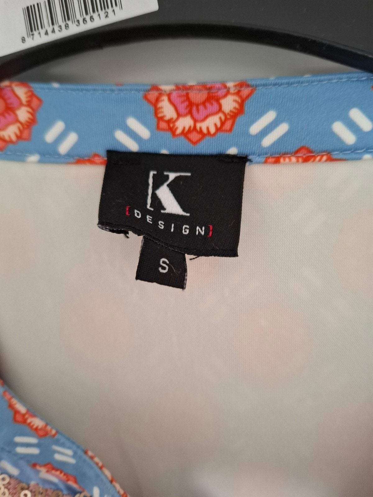 K-Design boho jurk met pailletten | Maat S | Knielengte, K-design, Ophalen of Verzenden, Zo goed als nieuw, Knielengte