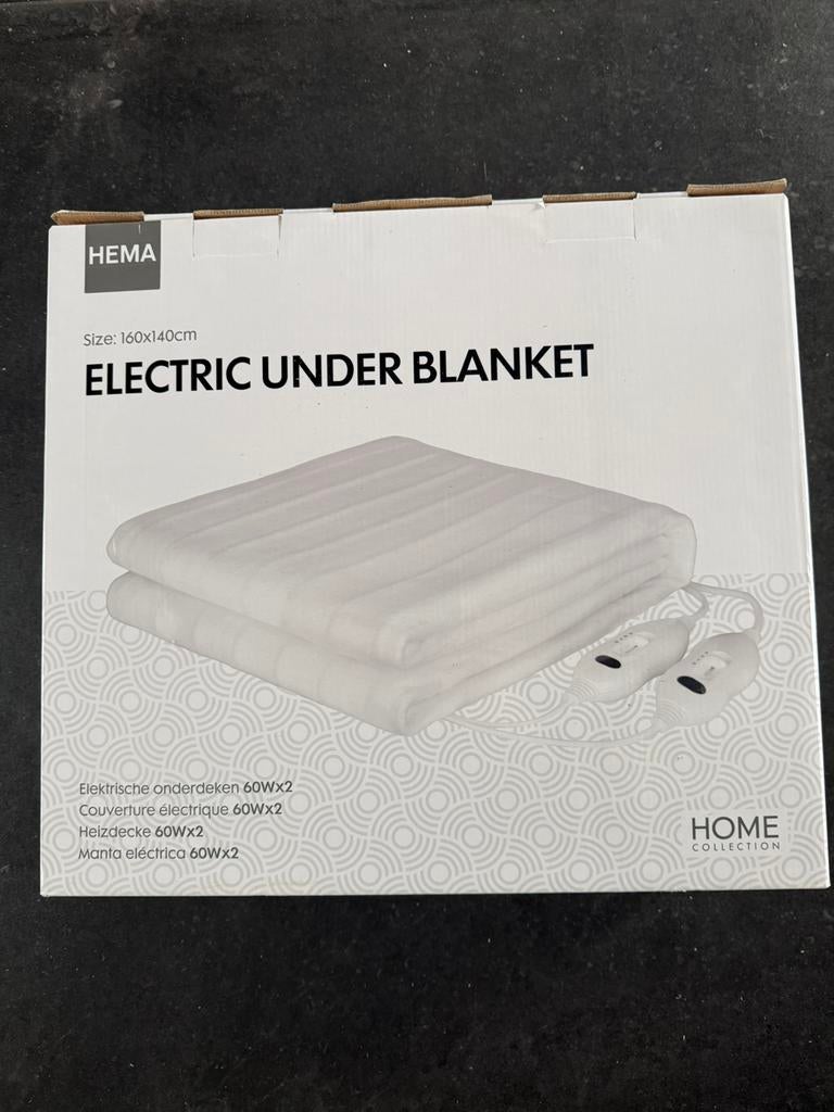 Elektrische deken 160x140 nieuw!, Overige maten, Wit, Nieuw, Ophalen of Verzenden