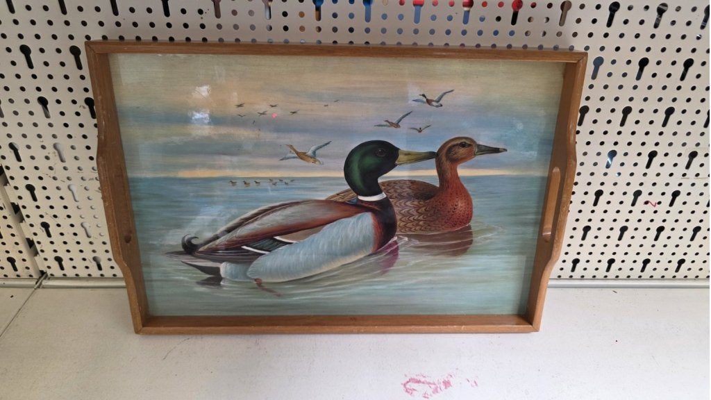 Vintage Dienblad met Wilde Eenden, Ophalen of Verzenden