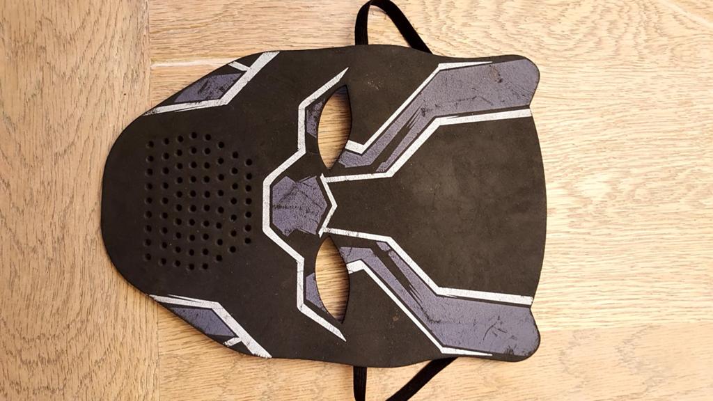 Black Panther kindermasker - Marvel superheld, Kinderen en Baby's, Speelgoed | Actiefiguren, Gebruikt, Ophalen of Verzenden