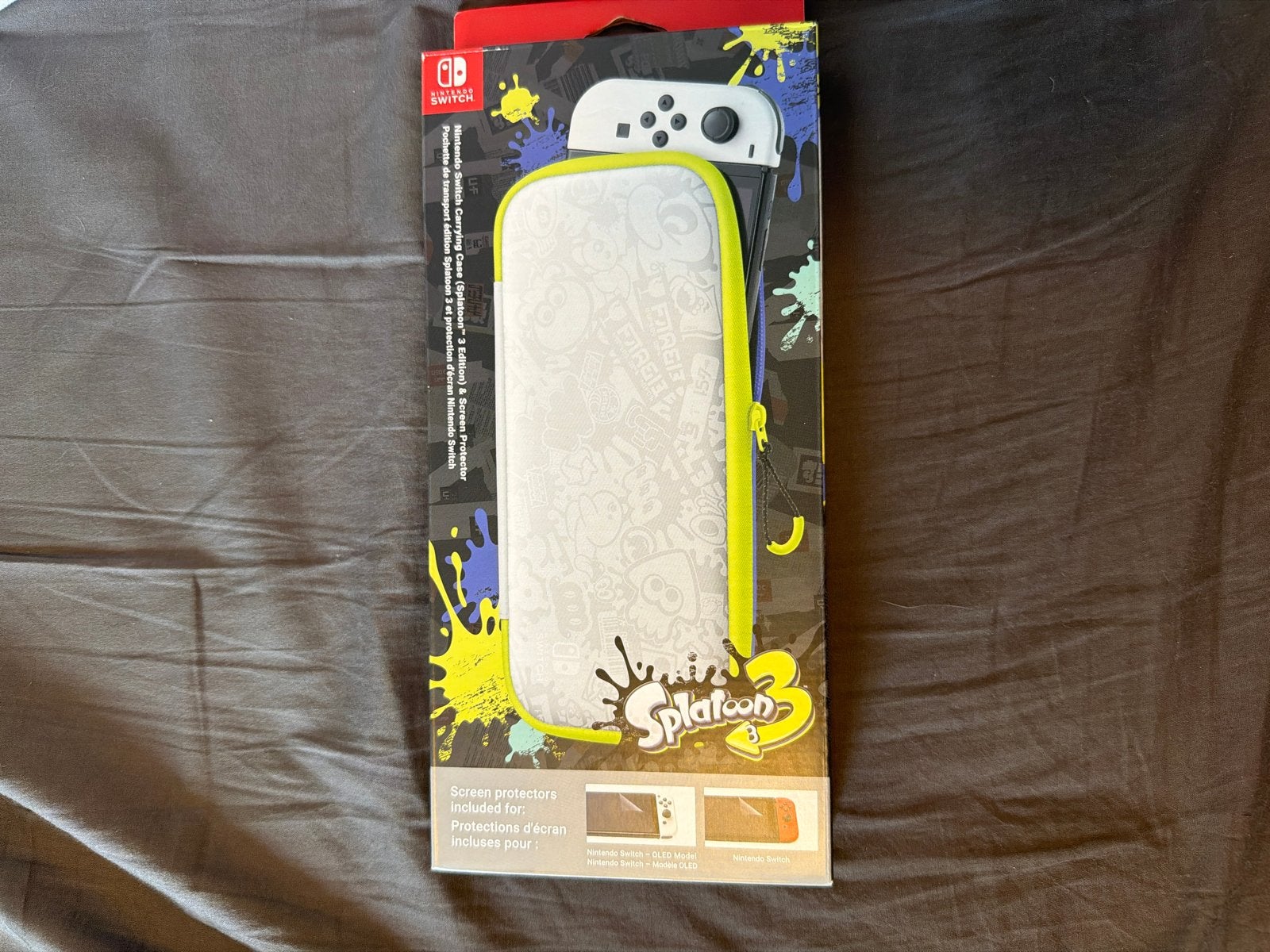 Nintendo Switch Splatoon 3 Draagtas + Screenprotector Nieuw, Spelcomputers en Games, Ophalen of Verzenden, Nieuw, Switch Original