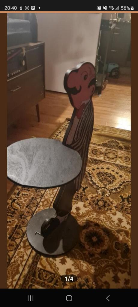 Bijzondere bijzettafel., Ophalen of Verzenden, Zo goed als nieuw, Rond, Minder dan 55 cm