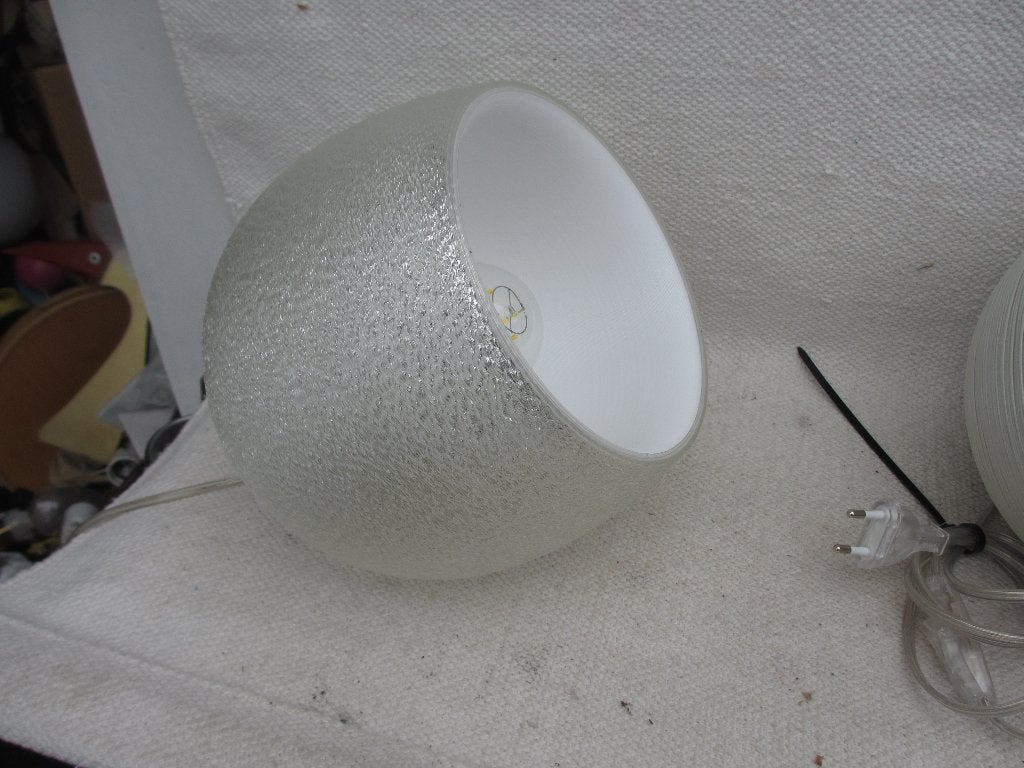TWEE stuks Philips MyCreation 3D Tafellamp Z.G.A.N., Kunststof, Gebruikt, Met schakelaar, E14 (klein)