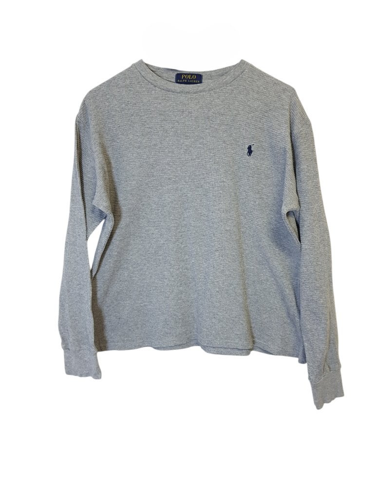 RALPH LAUREN grijze wafelstructuur trui mt L/14-16/164-176., Kinderen en Baby's, Verzenden, Trui of Vest, Zo goed als nieuw, Polo Ralph Lauren