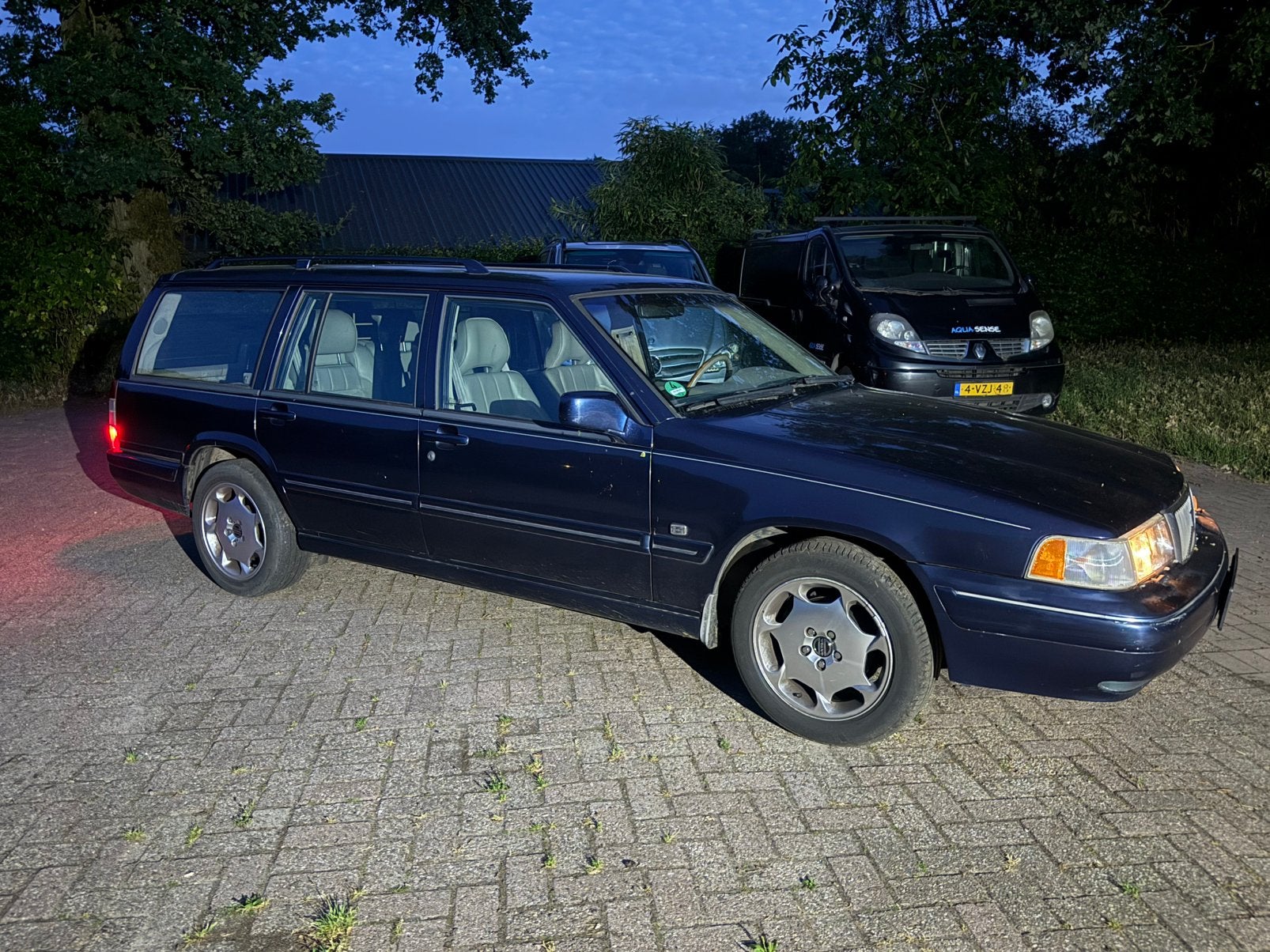 Volvo V90 1997 blauw 3,0 aut lpg g3, Achterwielaandrijving, Blauw, Stationwagon, Grijs