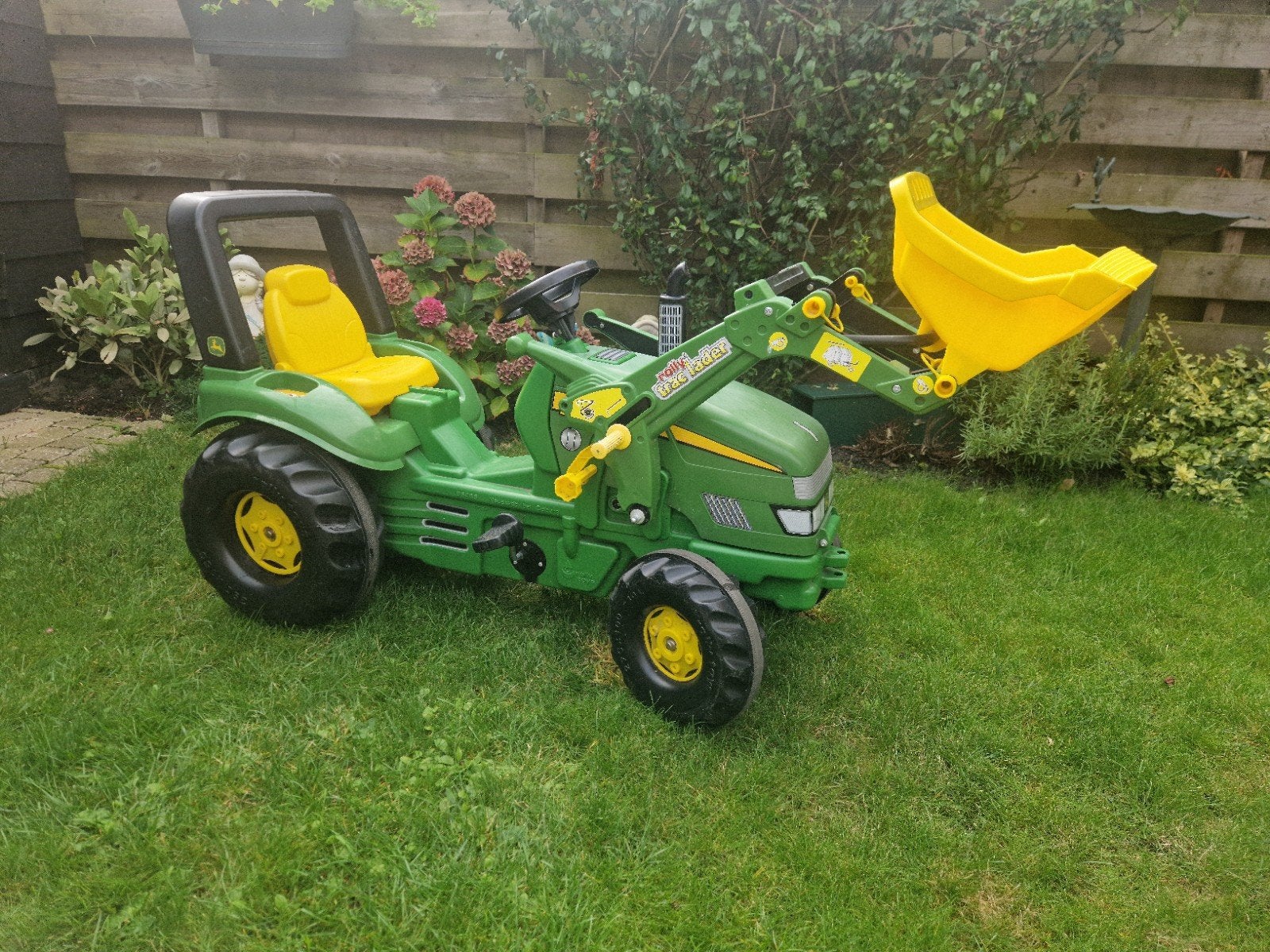 John Deere traptractor met voorlader, Kinderen en Baby's, Speelgoed | Buiten | Skelters, Ophalen, Gebruikt, Overige merken
