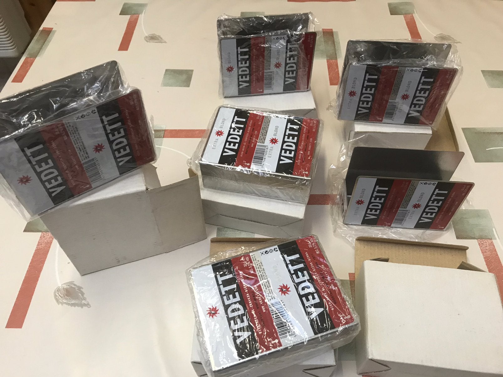 6 x Vedett bierkaarthouders, Ophalen of Verzenden, Nieuw, Overige typen