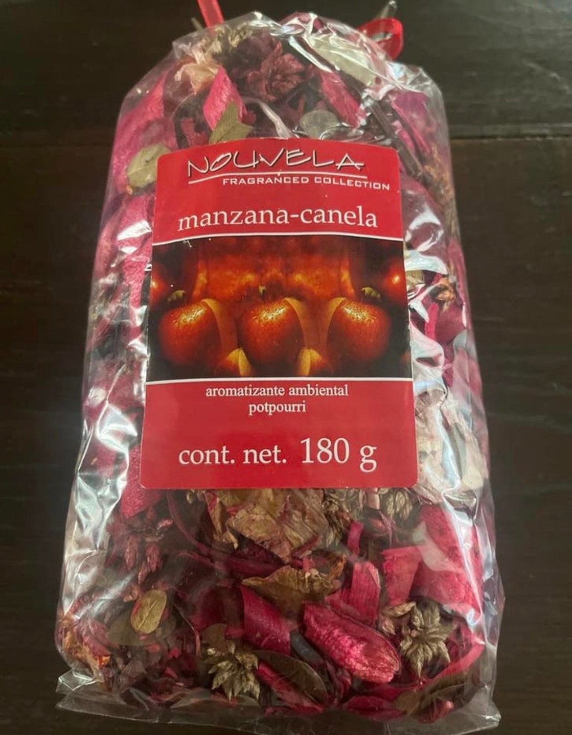 Nouvela Potpourri Manzana-Canela 180g - Appel & Kaneel, Huis en Inrichting, Woonaccessoires | Overige, Meerkleurig, Overige stijlen